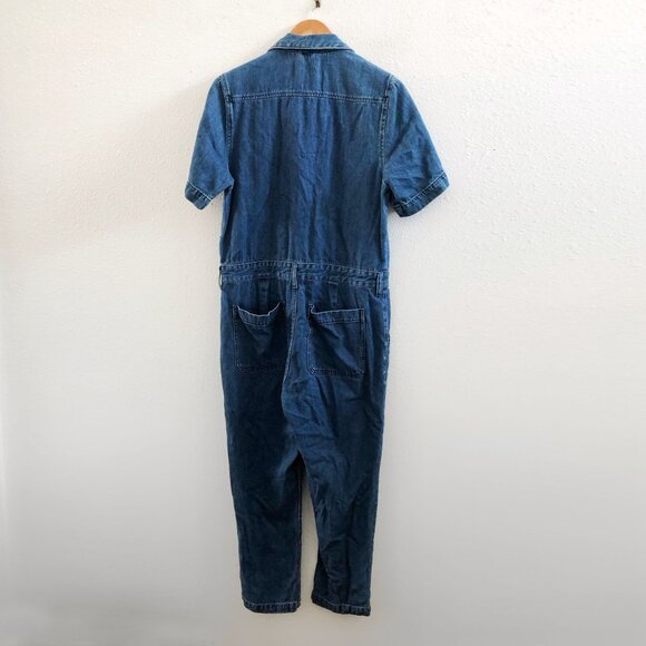 EVERLANE The Supersoft Jean Coverall Size 10 - Picture 3 of 9